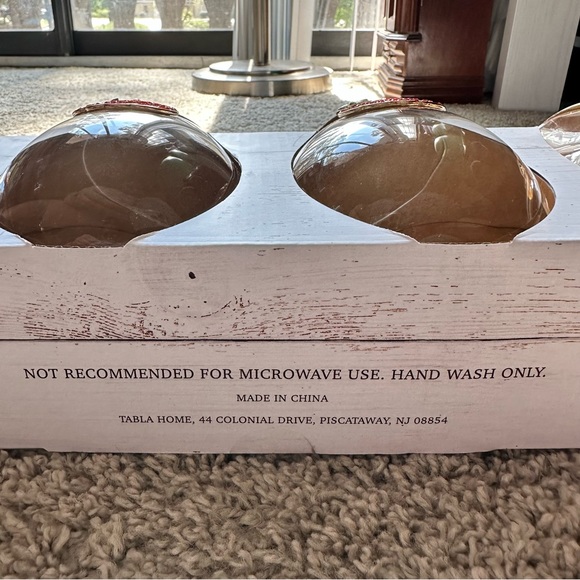 (LAST SET) NWT Haymarket Square Rhinestone Pumpkin Stemless Glasses HALLOWEEN - Picture 7 of 12